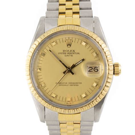 doorstop index rolex|Rolex Date 15053 Champagne Doorstop Dial .